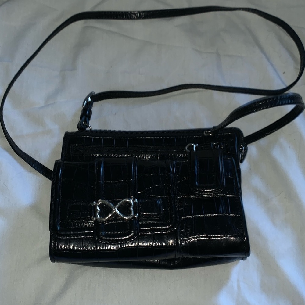 Brighton Black Leather Mini Purse